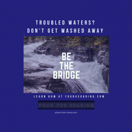 Troubled Waters ? Don’t get washed away see and be the bridge.