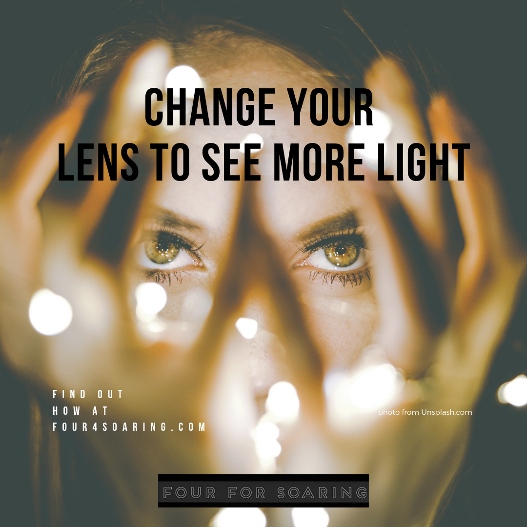 Change your lens to see more light.